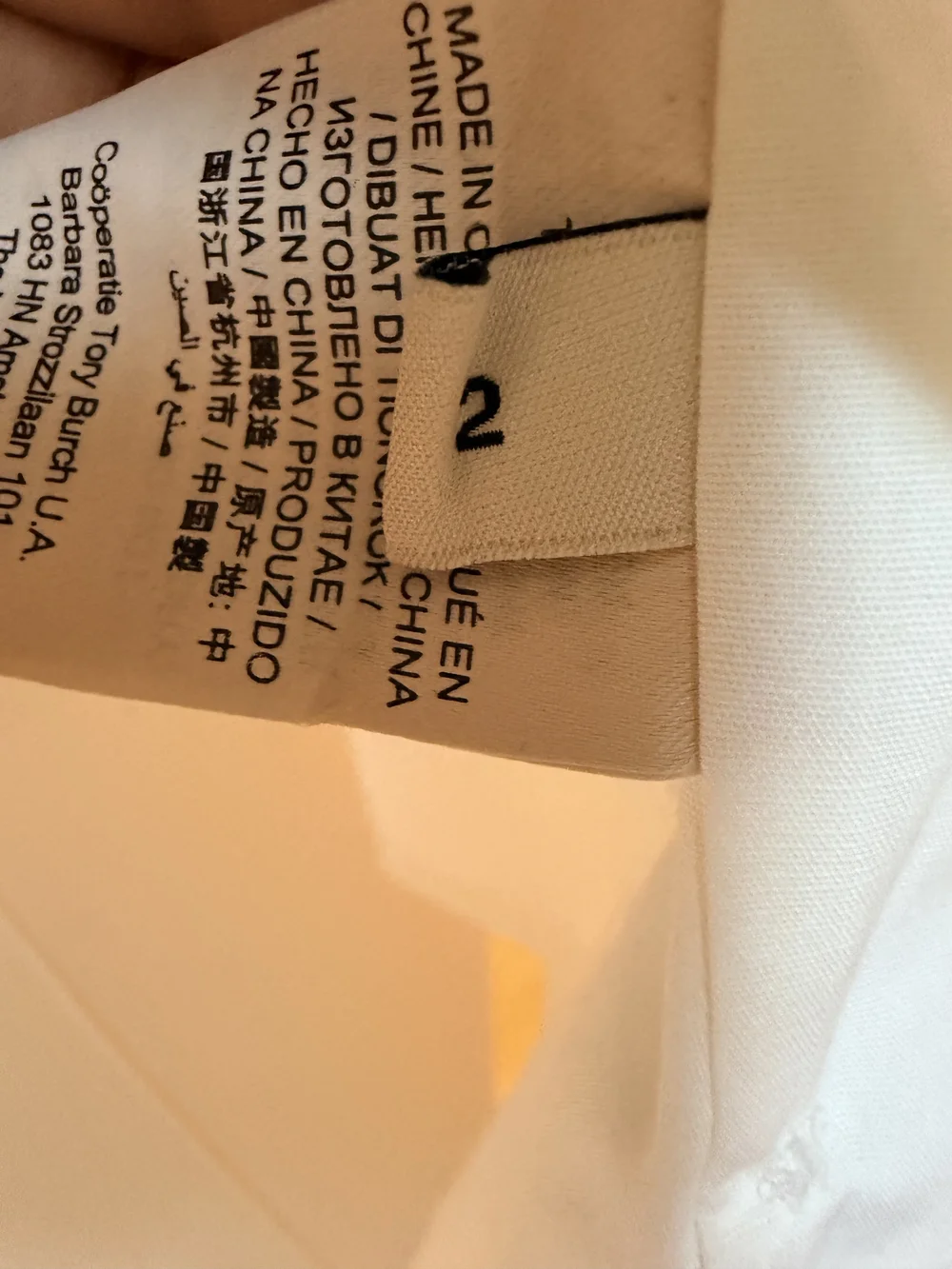 Tory Burch White Wrap-Style Button Down Shirt